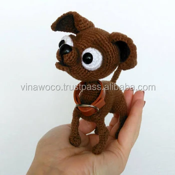 Crochet stuffed dogs, amigurumi Chihuahua in a bag, personalized gifts for  dog lovers