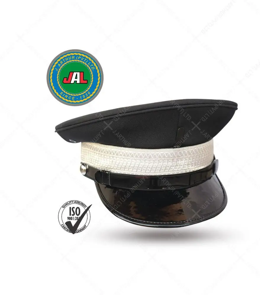 Marching Band Ceremonial Cap Customized Embroidered Hat And Uniform Accessories Officers