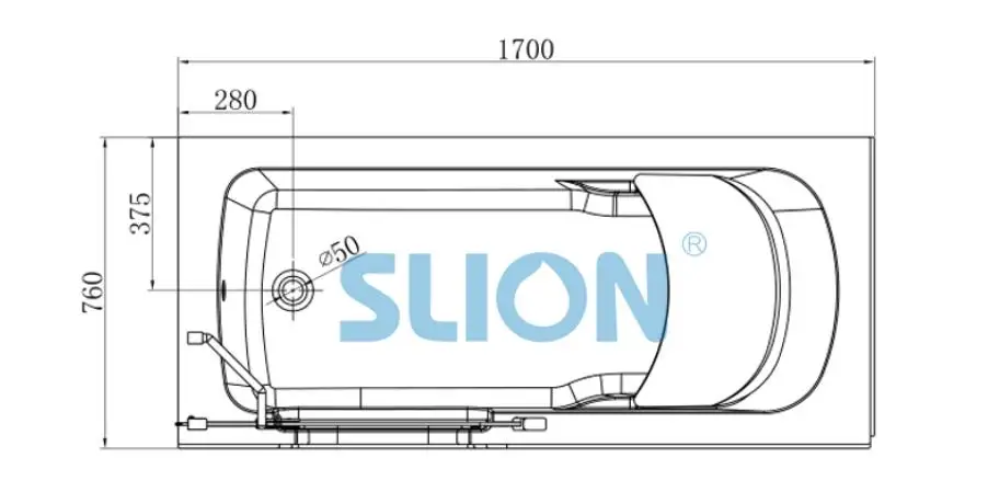 SL9146(00) Acrylic Walk In Bathtub supplier