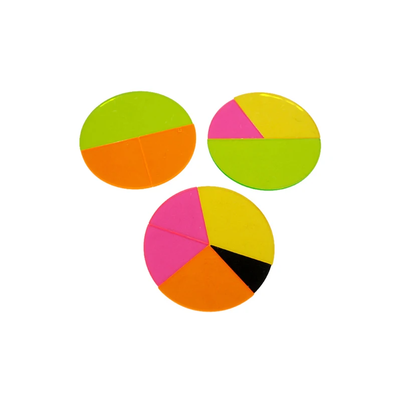 GD-круглая фракционная плитка пластиковые Математические Игрушки