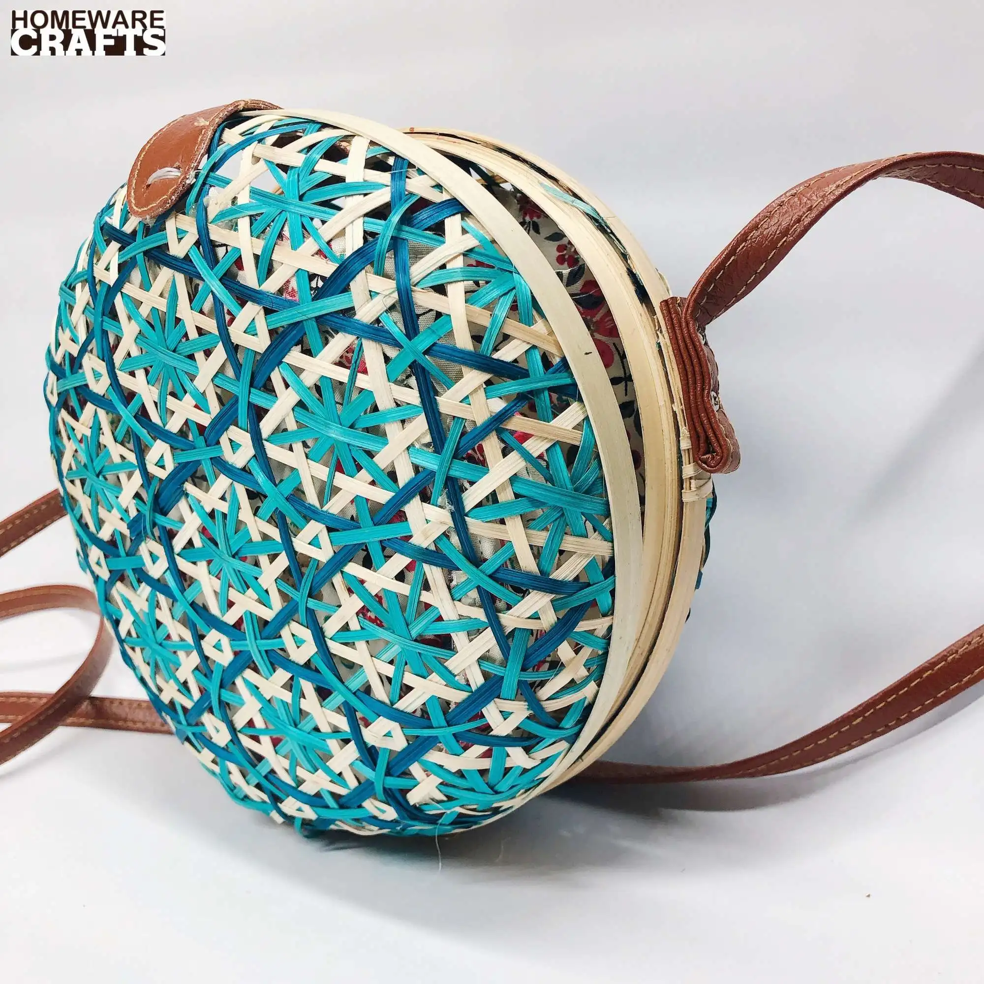 Shop Our New Style Bali Round Bamboo Bag Clutch Wholesale