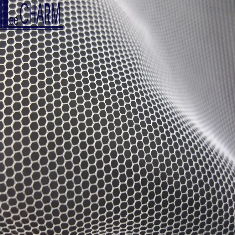 
LCSH525W 20D 10gsm мягкая нейлоновая Шестигранная белая Тюлевая сетчатая ткань 