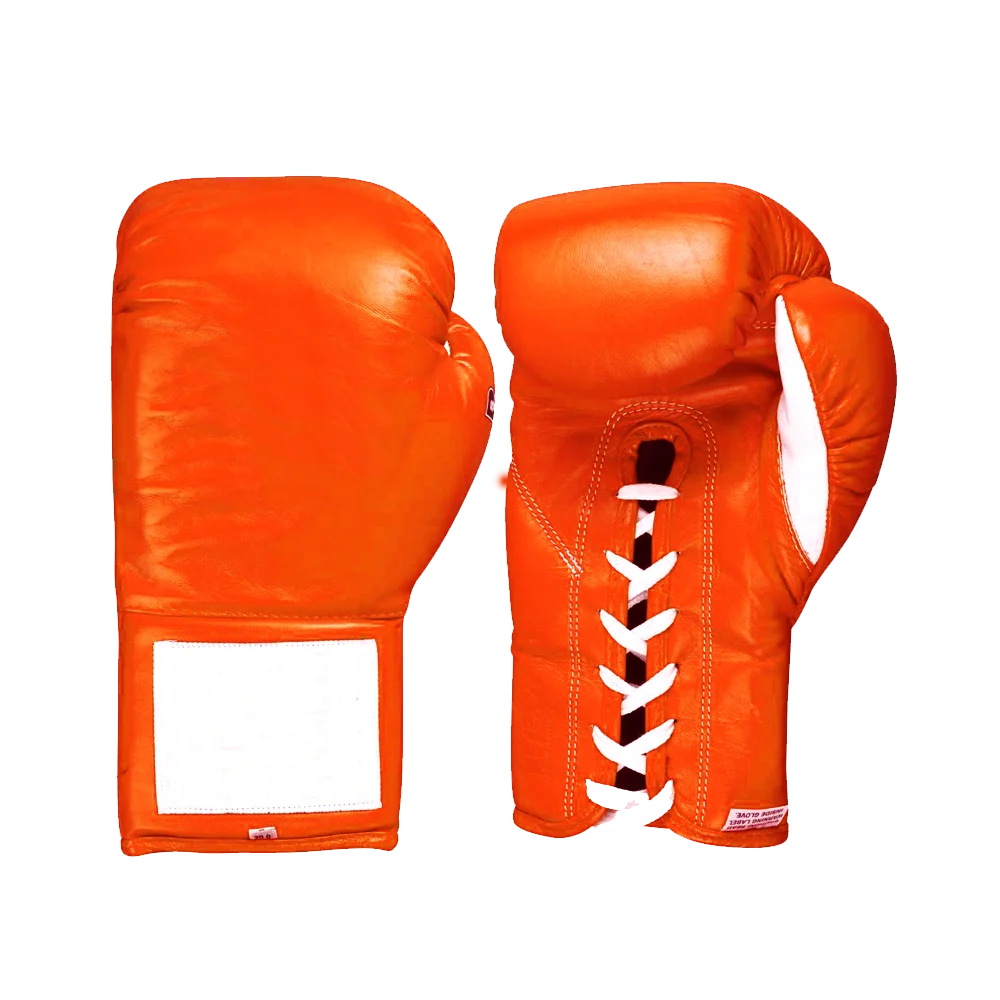 Malino Professional Premium Leather Boxing Gloves With Laces 12oz Fight Gloves 