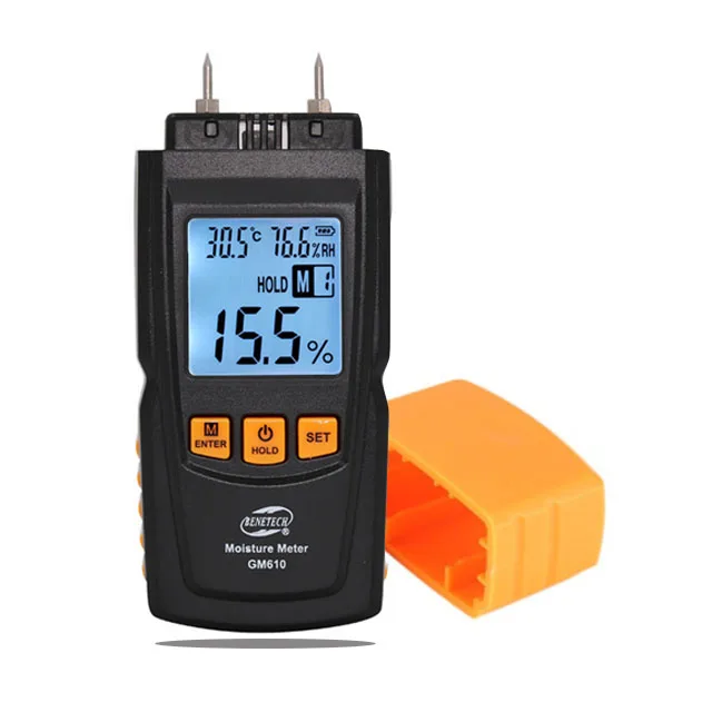 Gm610 Digital Wood Moisture Meter Tester With Lcd Backlight Measure Temperature And Humidity Buy Wood Moisture Meter Wood Meter Moisture Meter Wood Product On Alibaba Com