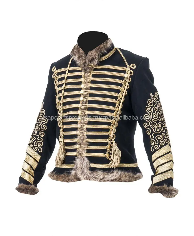 Hussars Pelise Plain British war jacket British war jackets online civil war jacket