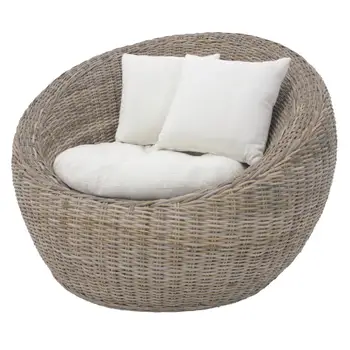 Round rattan tub online chair