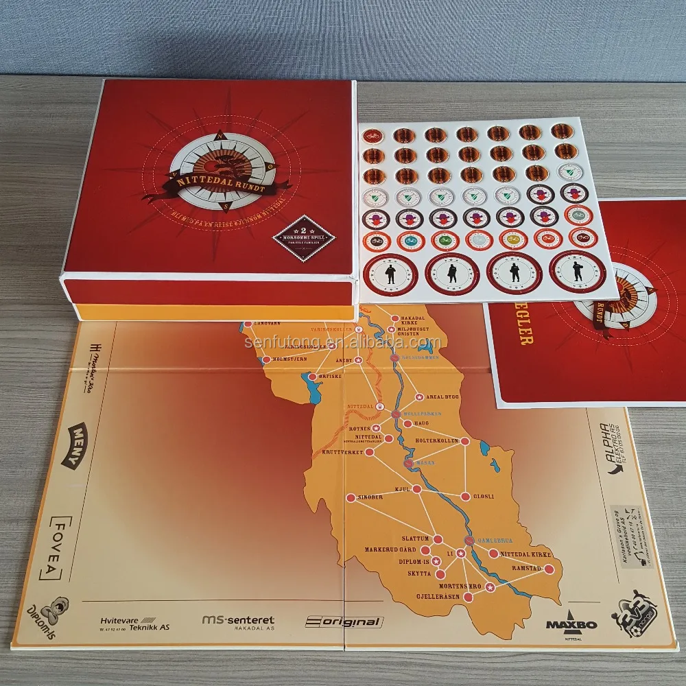 Оптовая продажа с фабрики, печатная настольная игра, картонные игры для детей