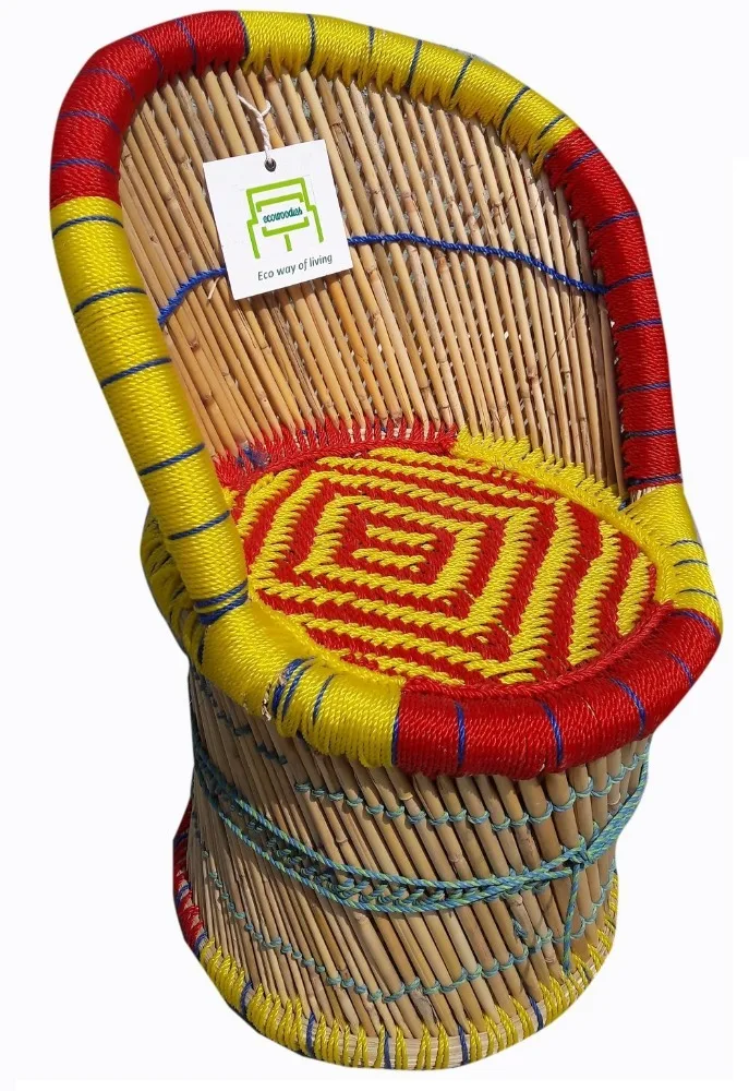 Modern Classic Wooden Kids Living Room Chair With Stool With Table