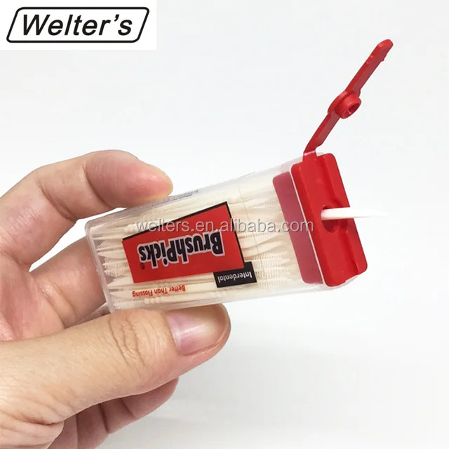 Сувенирная зубная щетка для чистки межзубной нити