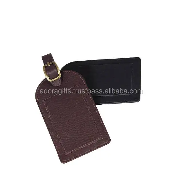 Custom Luxury Leather Luggage Tags / Custom Made Luggage Tag Wedding / Leather Name Tag Supplier