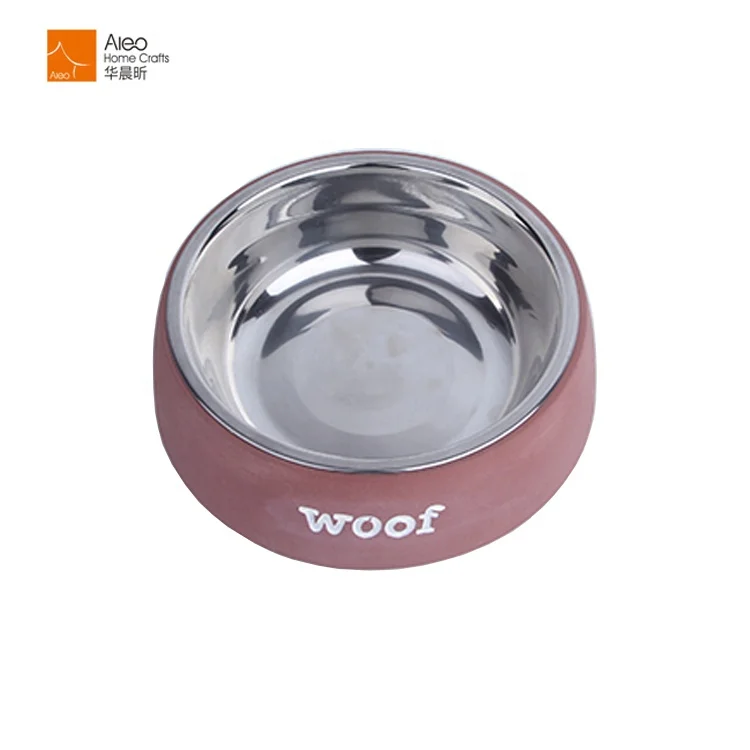 Wholesale New Design Dog Proof Cat Bowls Green Cement Animal Pet