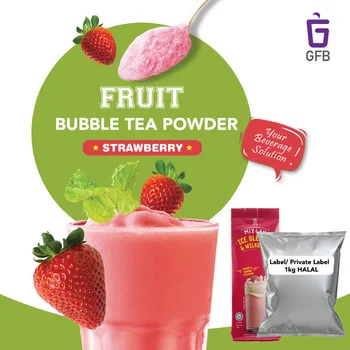 smoothie powder taiwan bubble tea strawberry fruit flavor for