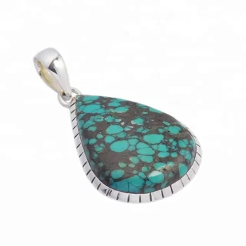 beautiful turquoise pendant women fashion silver pendants sterling silver 925 stamped silver jewelry girls pendant exporters
