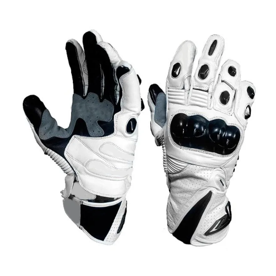 white motorcycle gloves