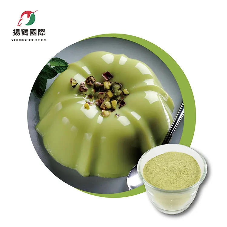 Taiwan Bubble Tea Topping Matcha Pudding Powder
