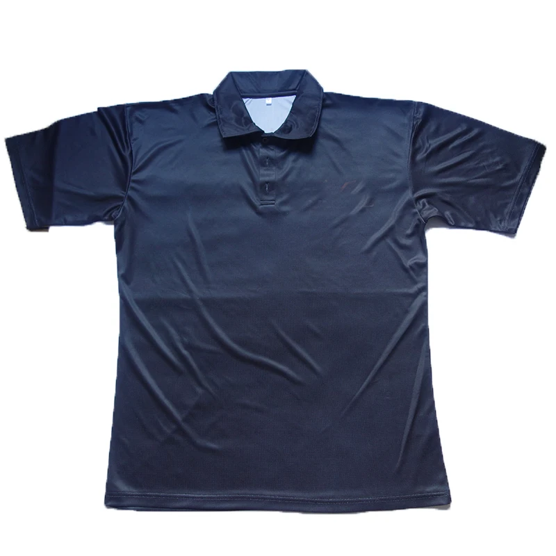 men's stiff collar polo shirts