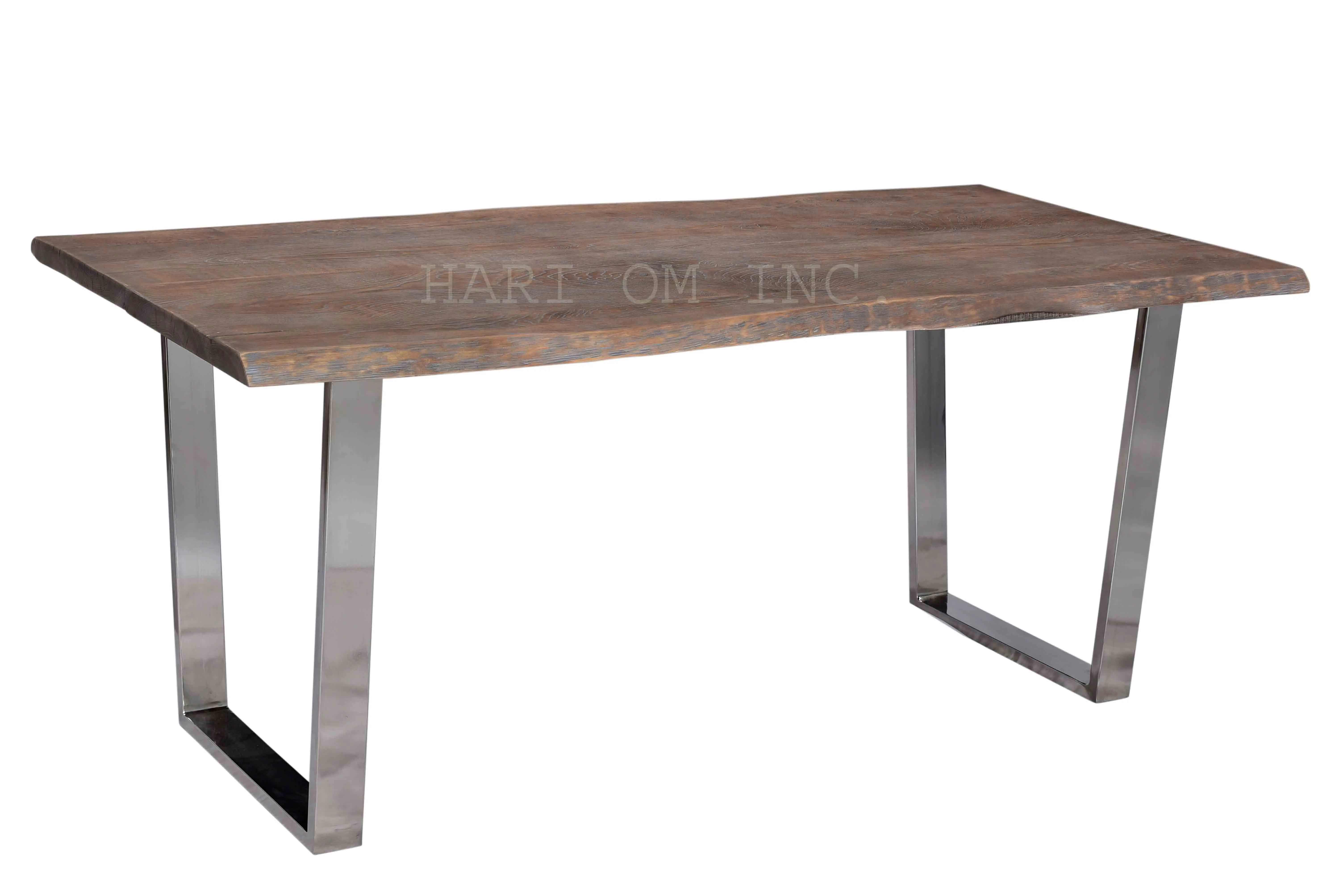 Census Industrial Leg Wooden Top Dining Table