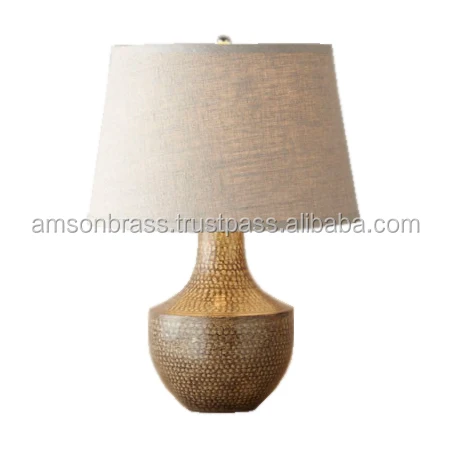 Metal Hammered Table Lamp Desk Lamp For Restaurant