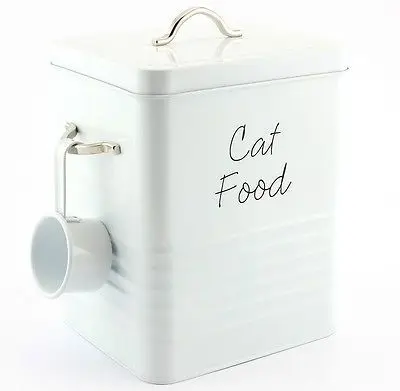 galvanized pet food container