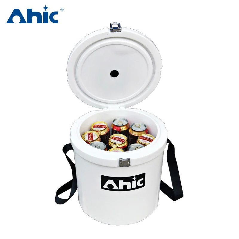AHIC Insulation Small 12qt Portable Round Roto Mold Ice Chest