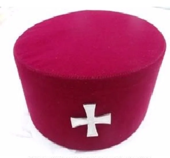 Masonic Knight Templar Kt Cap/hat With 