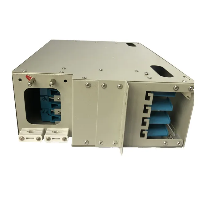 Rack Mount ODF 12 24 48 72 96 Core Port Fiber Optical Distribution Frame Unit Box Outdoor Fiber Patch Panel