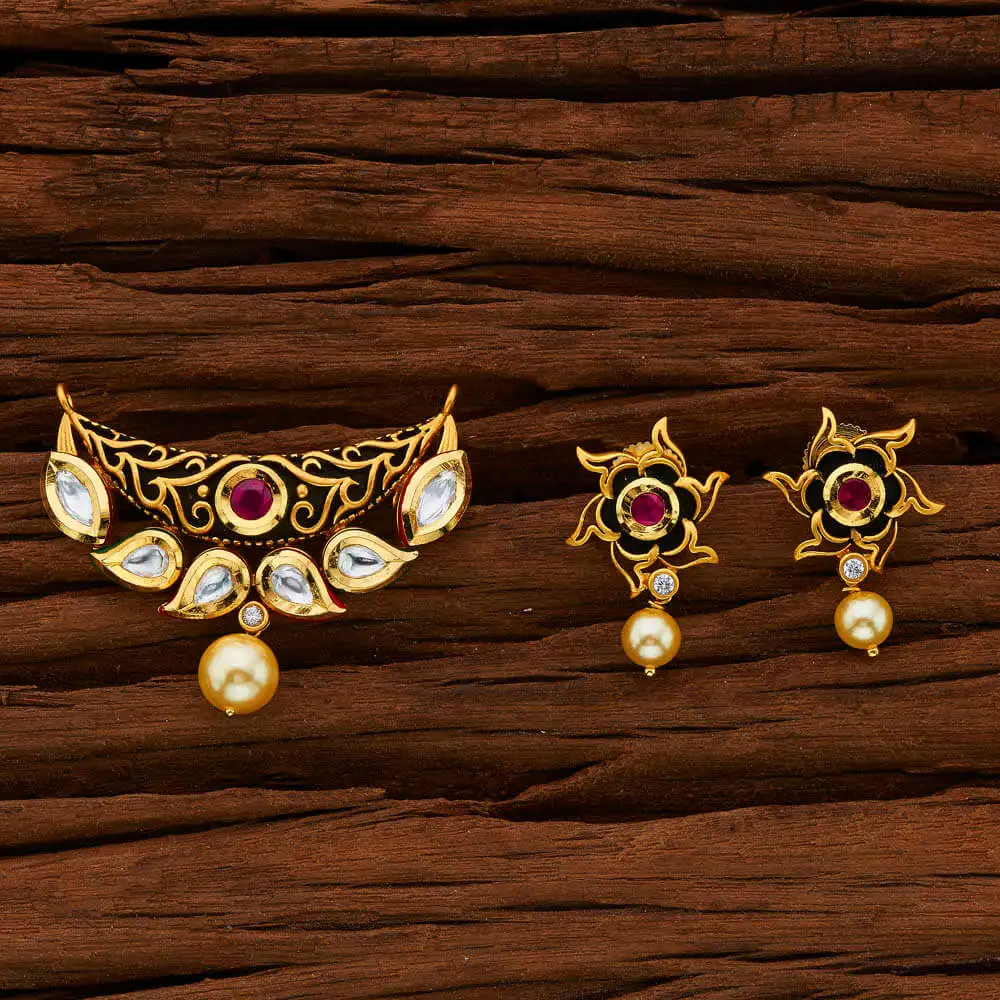 kundan mangalsutra gold design