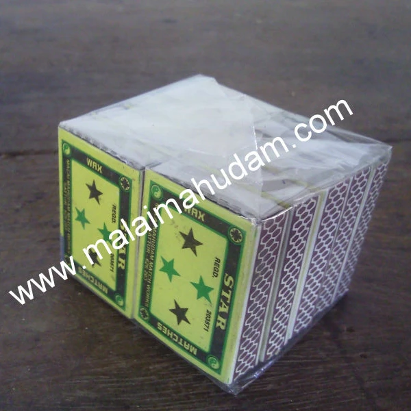 Safety Wooden Match Box with Colorful Black/White Match Head Household Gift Outdoor Wedding Candle Matchstick Made Wax Cardboard