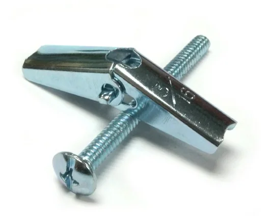 Hard-to-Find Fastener Spring Toggle Wings – 3/16" Diameter, 1-1/2" Length, Zinc-Plated Steel, 100 Pieces
