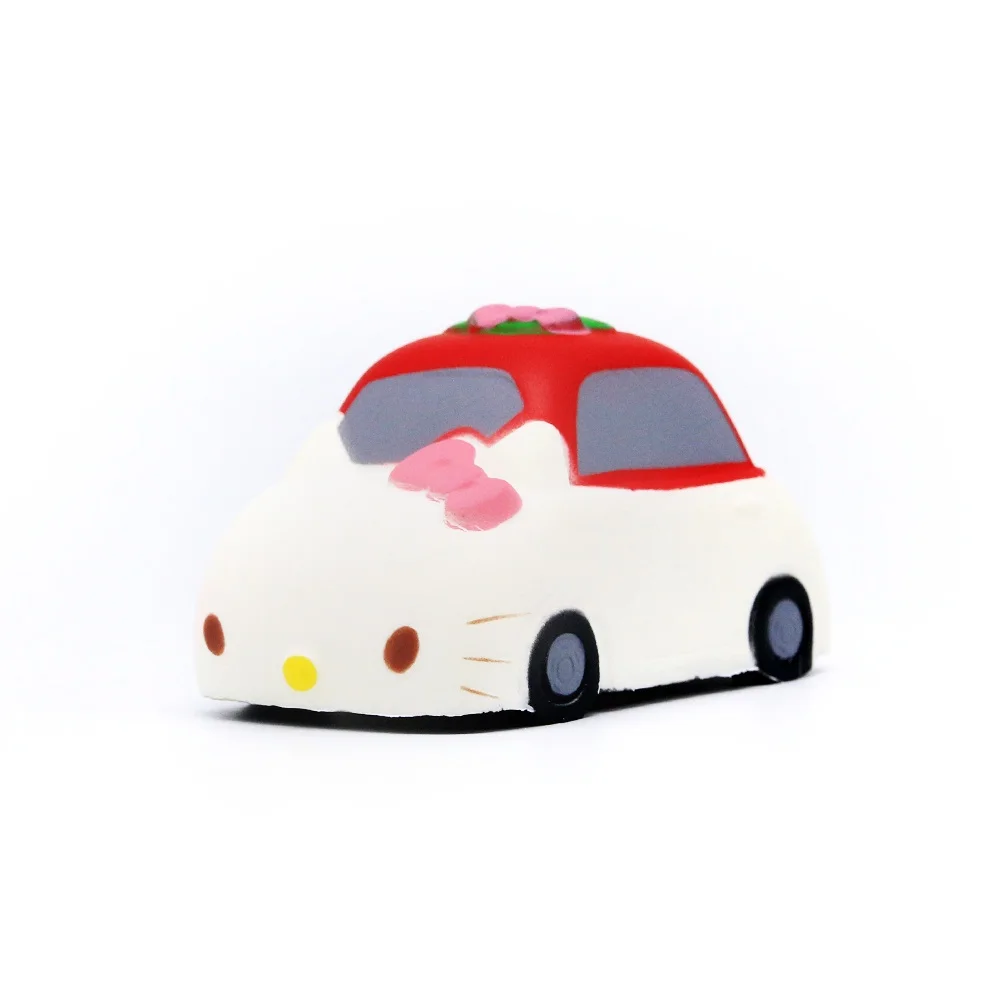 Высокое качество Мини Hello Kitty Cat антистресс сжимаемая машина мягкие медленно восстанавливающие форму игрушки для детей