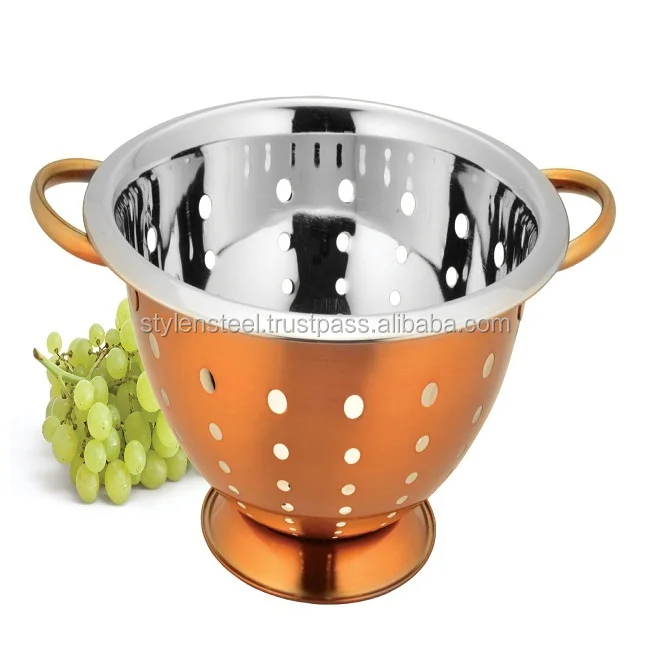 Stainless Steel Sink Strainer Basket Rice Sieve Colander Hot Sale