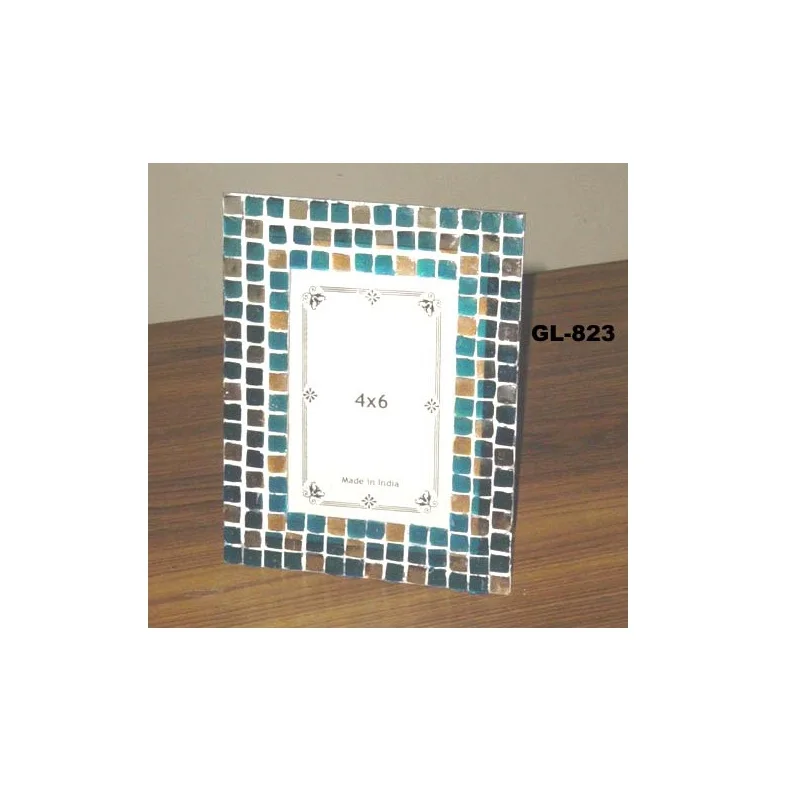 Лидер продаж, бирюзовая и Золотая мозаичная фоторамка