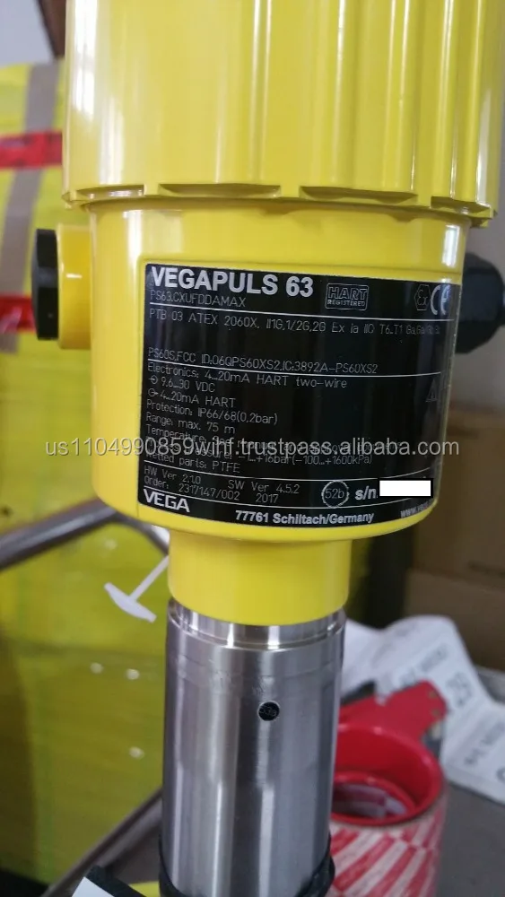 Vega Radar Sensor For Continuous Level Measurement Of Liquids Ps63 ...