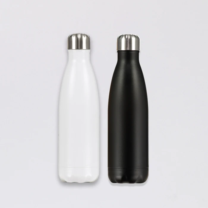 Isolation sous vide Sport bouteilles d'eau double paroi en acier inoxydable chaud froid Caps 