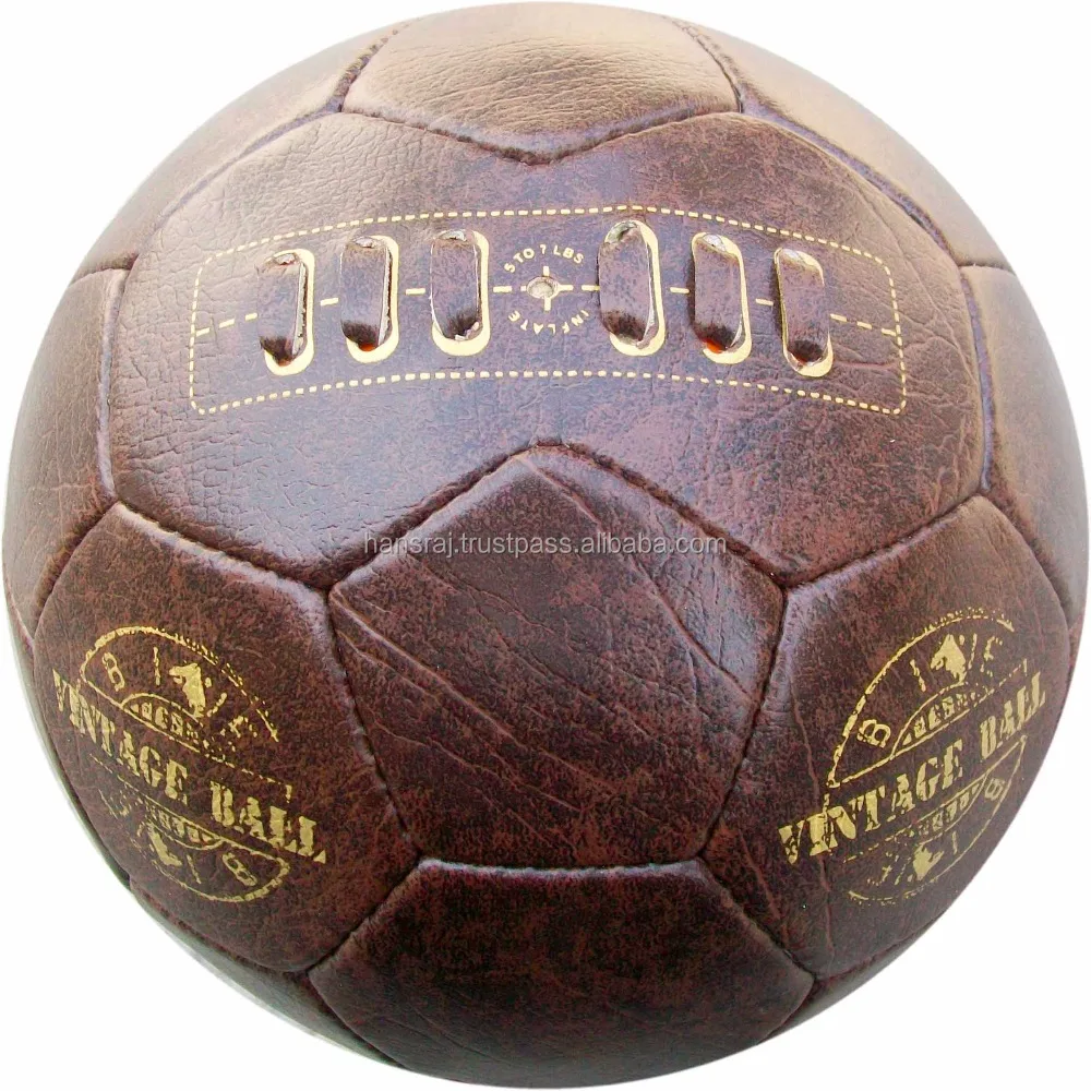 人気海外ブランドアイテム｜ファッション通販 マットフットボール付きヴィンテージレザーサッカーボール1960年 ウェア