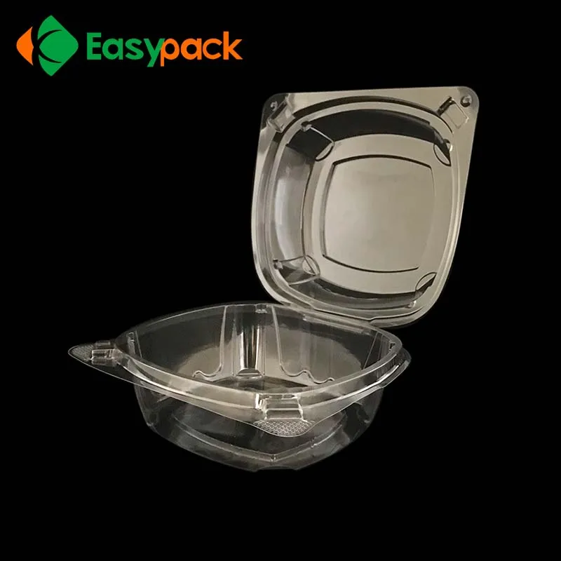 Clamshell Plastic Packaging Salad Disposable Food Container For Market
