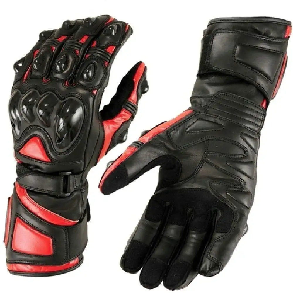 leather motorcycle racing gloves