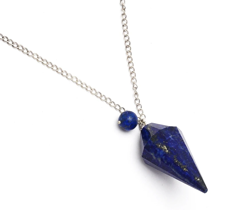 Lapis Lazuli Pendulum Necklace With 925 