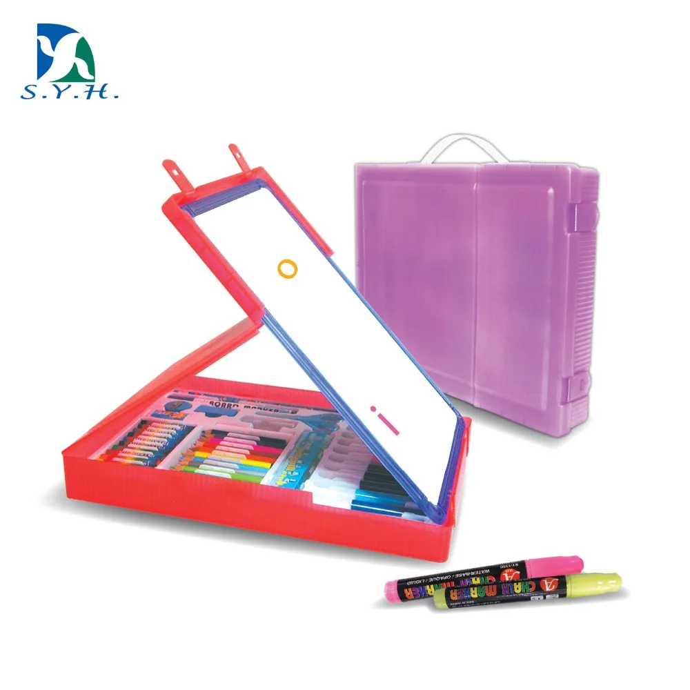 Portable whiteboard stationery set educational art painting learning  for kids