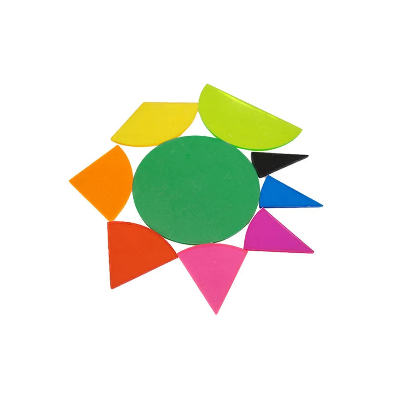 GD-круглая фракционная плитка пластиковые Математические Игрушки