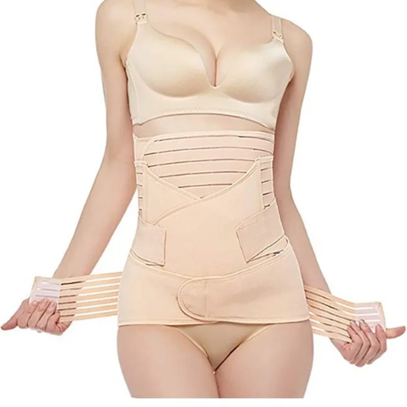 3 в 1 послеродовой поддерживающий пояс для восстановления живота Поддерживающий Пояс для коррекции фигуры