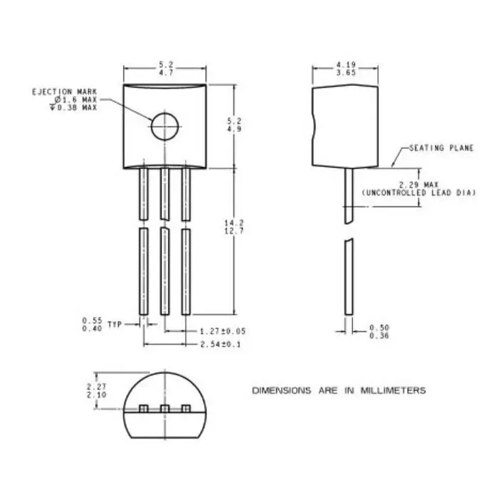5 PZ LM335Z LM335 TO92 335Z Sensore Di Temperatura - Foto 3