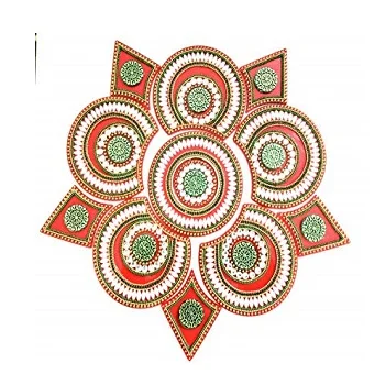 Rangoli Floor Design Diwali Decoration Indian Home Decor Buy Decorative Rangoli Designs Product On Alibaba Com