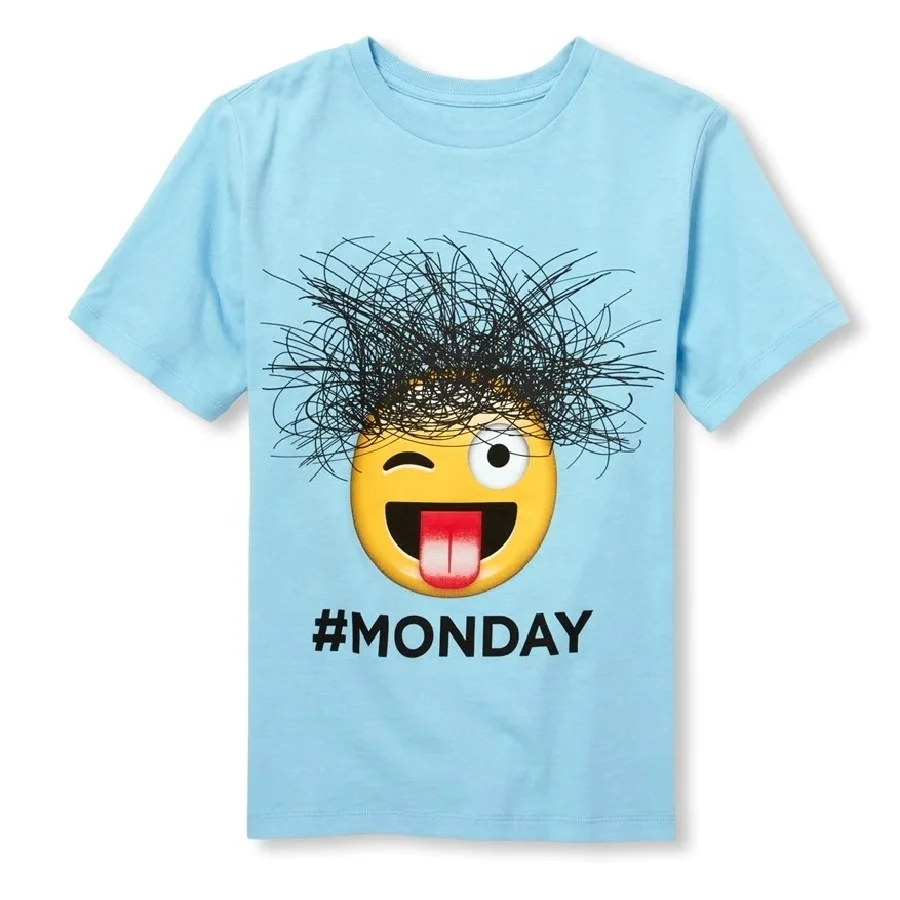 smiley printed t shirt