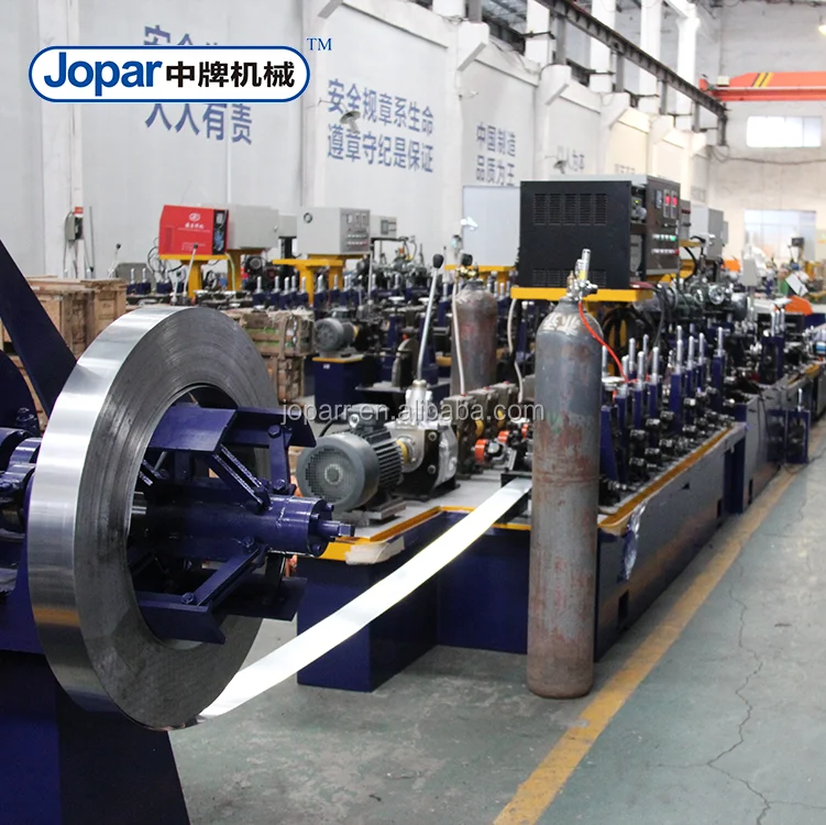 Building Materials MS Galvanized Steel Pipe Making Machine / Tube Mill for Sales
