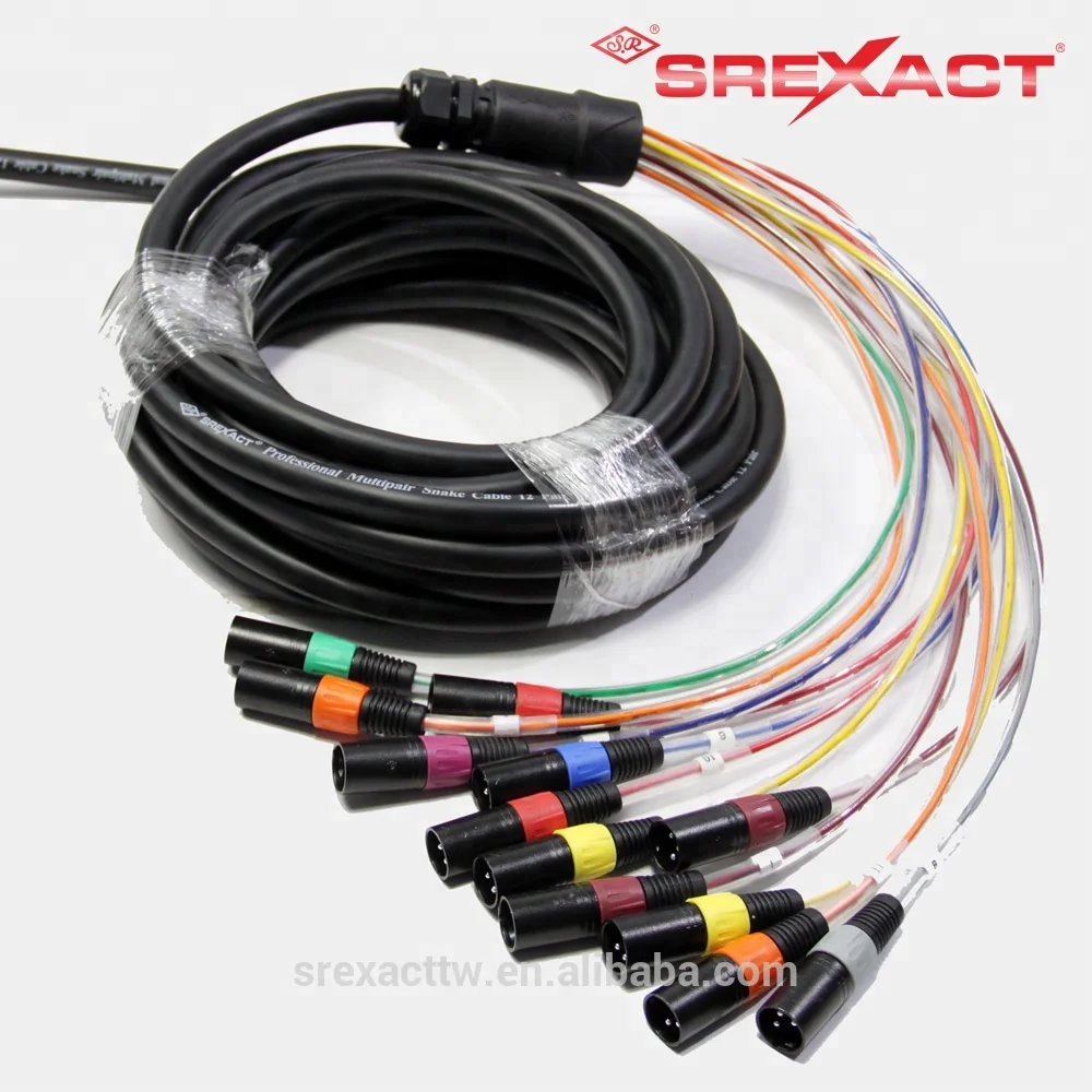 8ch XLR Stage Box & Multicore Cable Snake - SREXACT