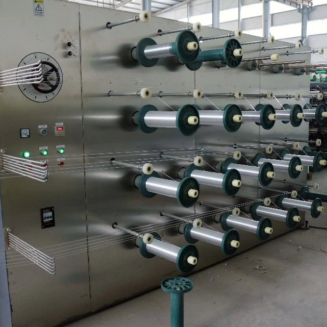 Column Cylindrical  Bobbin Winder Rewinding Machine of Monofilament Raffia  Extruder for South American Market