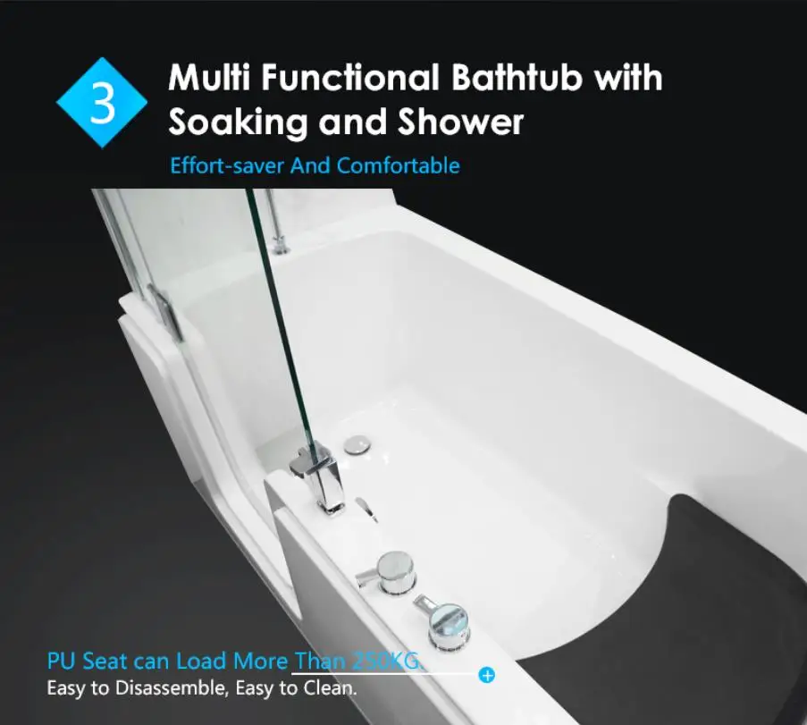 SL9146(00) Acrylic Walk In Bathtub supplier