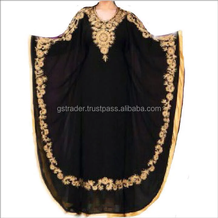 Oriental Gowns New Arrival Black Kaftan ...