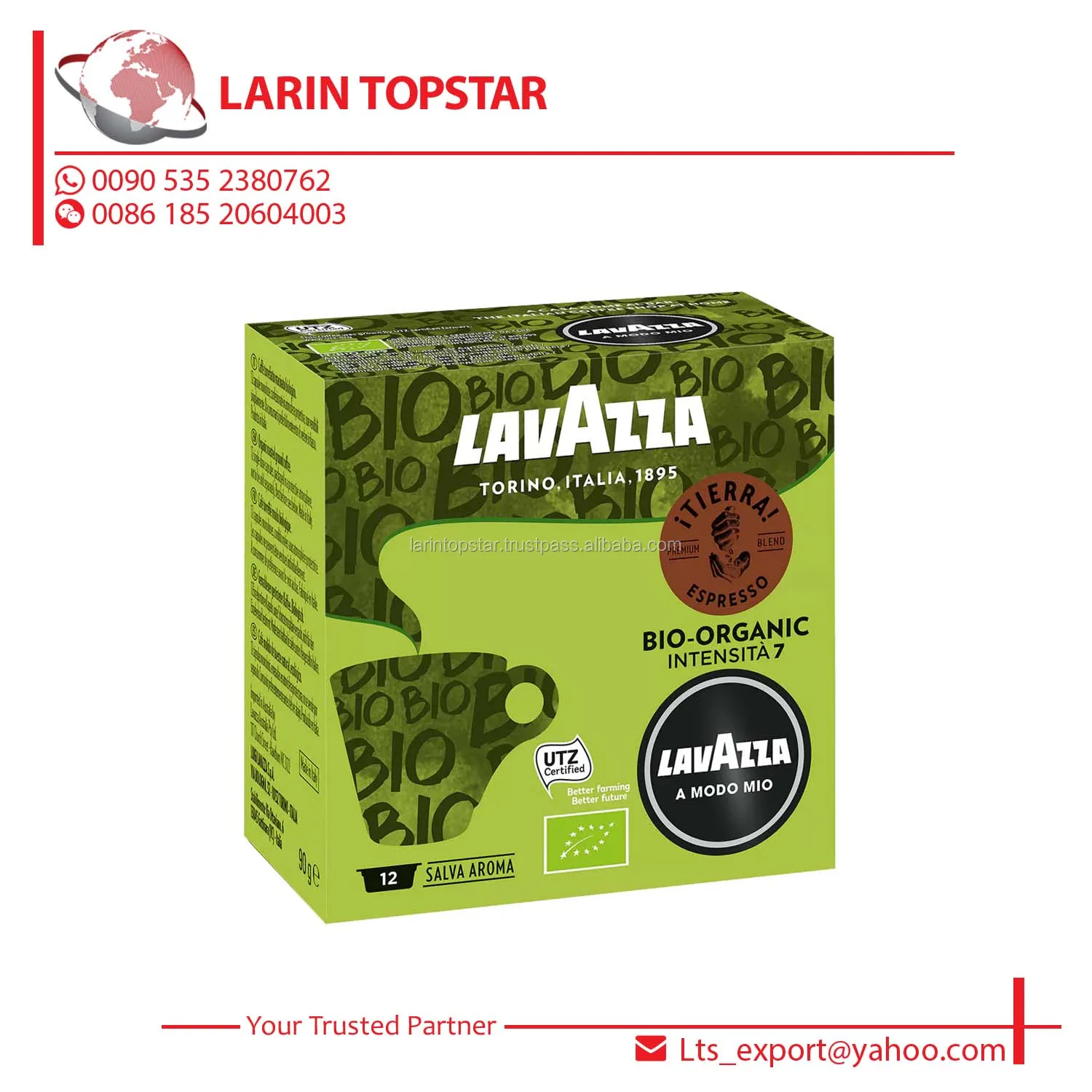 Lavazza Yang Modo Mio Kapsul Tierra Bio Organik (12 Kapsul) - Buy Lavazza, Lavazza Coffee,Lavazza Capsule Product on Alibaba.com